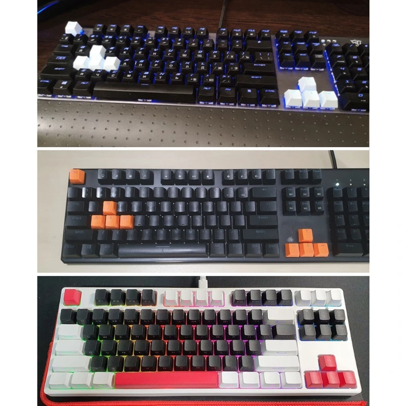 Reemplazo de teclado para teclas aptas para interruptores Cherry MX, teclas retroiluminadas con extractor de teclas WASD/ESC/Direction Keyca - imagen 4