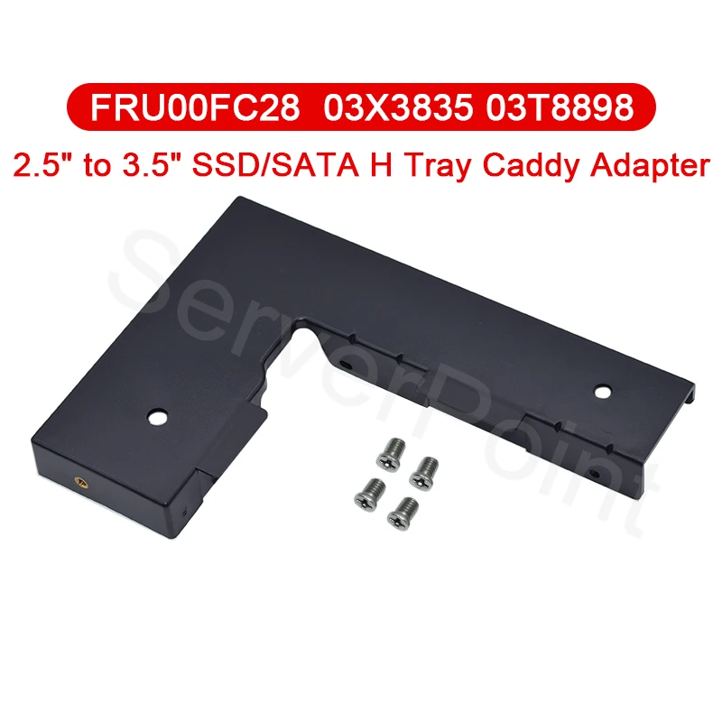 Bandeja bien probada adaptador Caddy 00FC28 03X3835 03T8898 para IBM Lenovo 651314-001 2,5 "a 3,5" SSD Transform