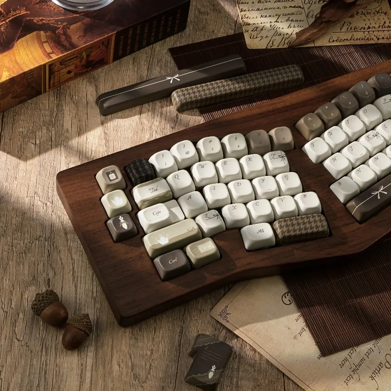 Juego de teclas con tema de Perfume de madera, teclas de teclado con perfil de cereza/FOA de sublimación PBT personalizadas, accesorios para teclado mecánico - imagen 2