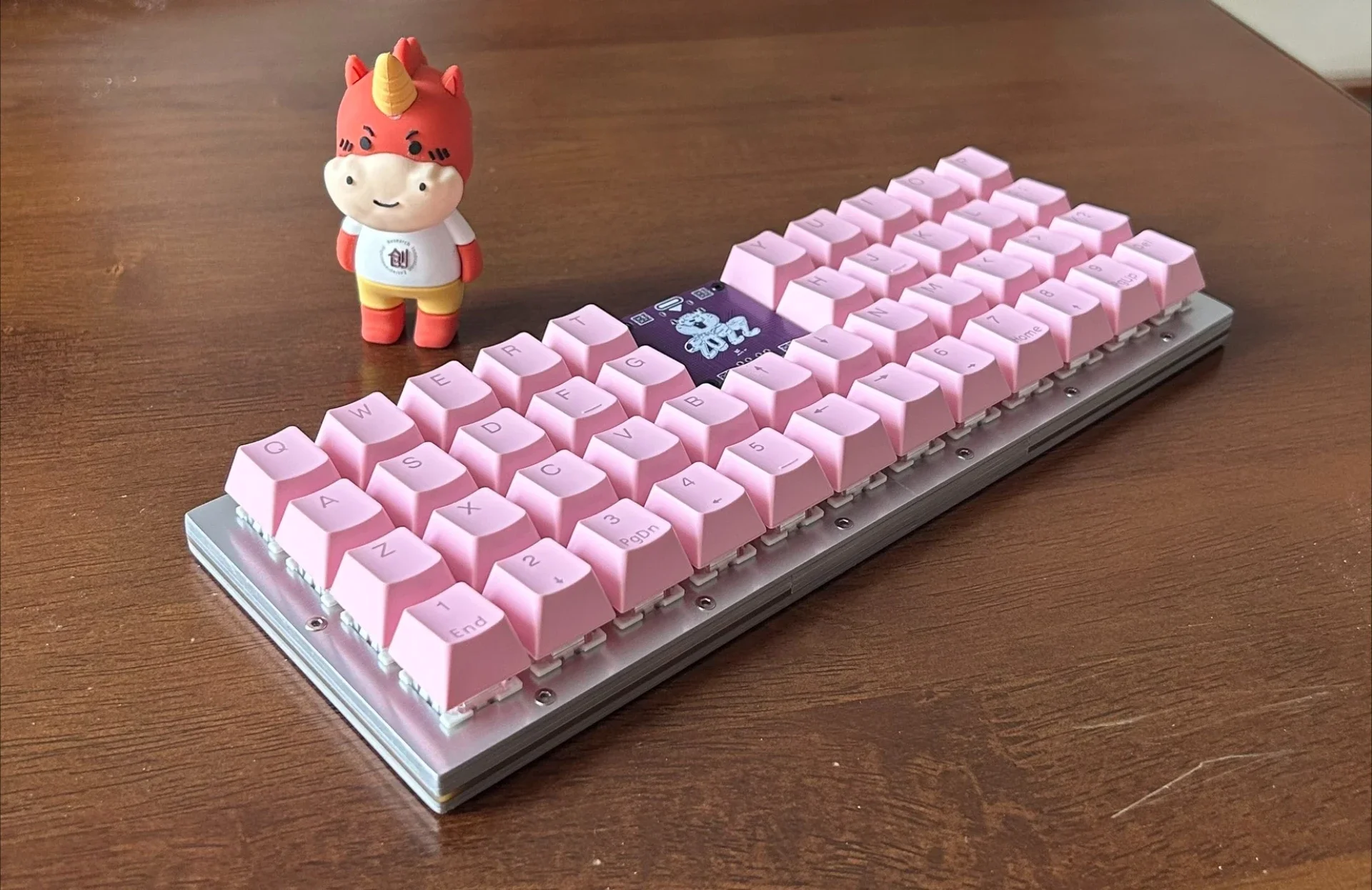 Teclado en línea P44 personalizado RGB aluminio Oficina Simple 44 teclas 1U teclado con cable Gaming Orthogonal QMK a través de teclado mecánico - imagen 3