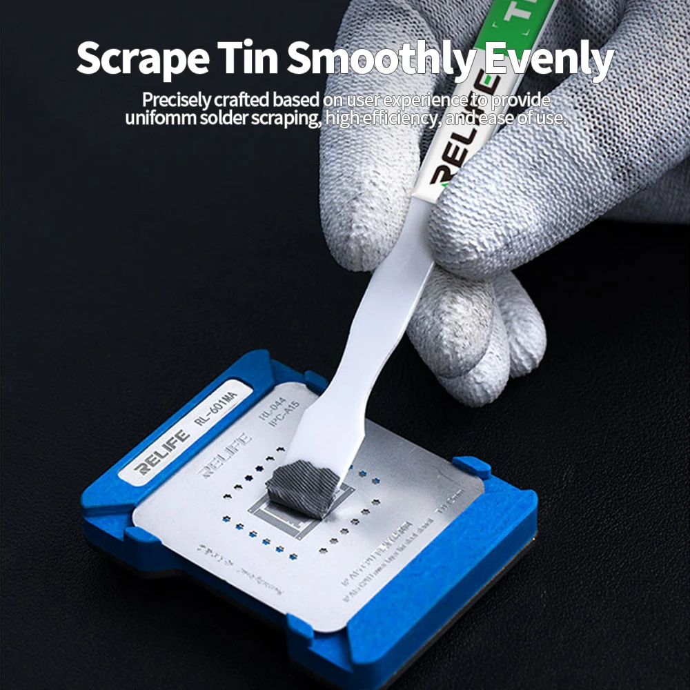 Raspador de cerámica antiestático no magnético RELIFE TK1 para reparación de componentes electrónicos, herramientas de arrastre y raspado de estaño para soldadura - imagen 5