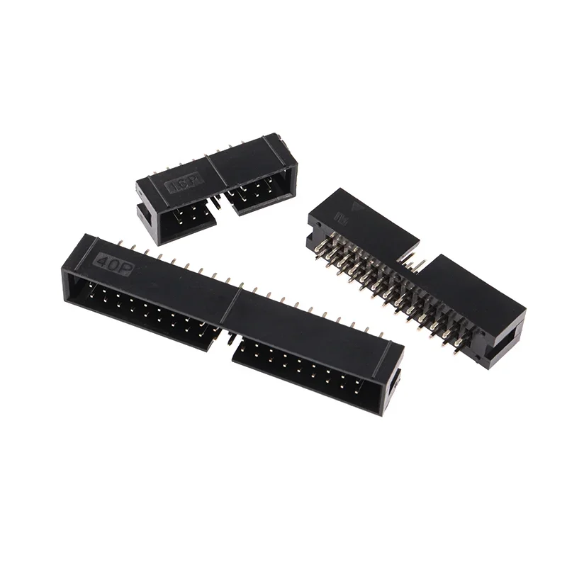 10 Uds. Caja de enchufe DC3 de paso de 2,54 MM 6/8/10/14/16/20/26/30/34/40/50/64P conector PCB de pines rectos macho ISP IDC JTAG - imagen 4