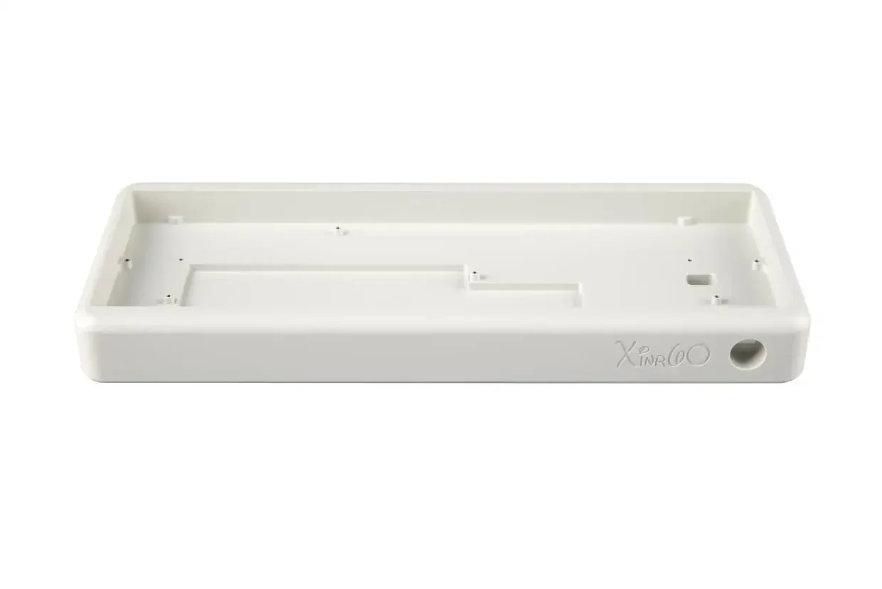 Caja inferior de teclado mecánico personalizado XR60, carcasa de Metal CNC, carcasa de aleación de aluminio GH60, Compatible con teclado wooding60he - imagen 3