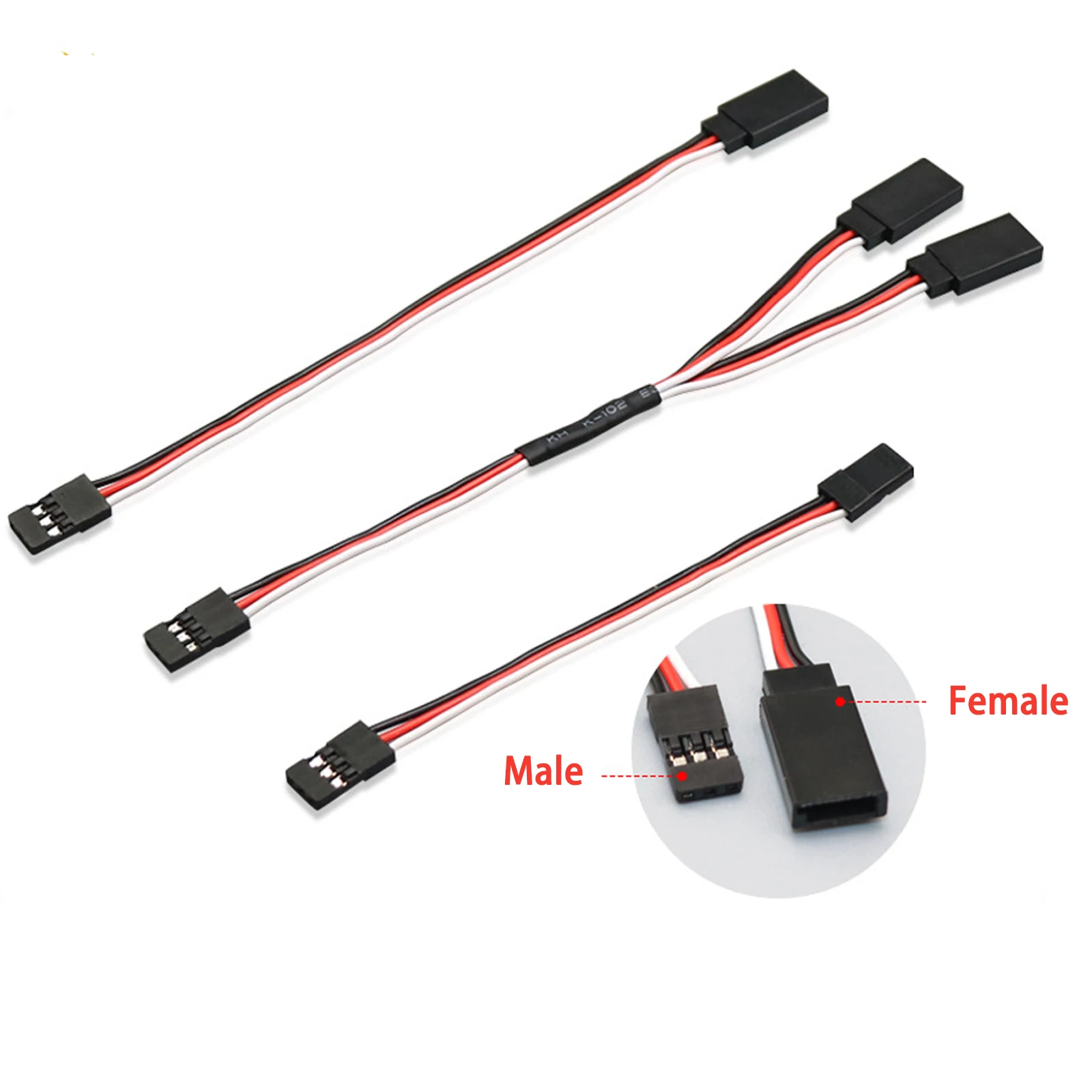 Cable de extensión Servo de Control remoto, 6 uds., 15cm, Cable de extensión Servo macho a hembra para coche RC JR Futaba RC o A - imagen 3