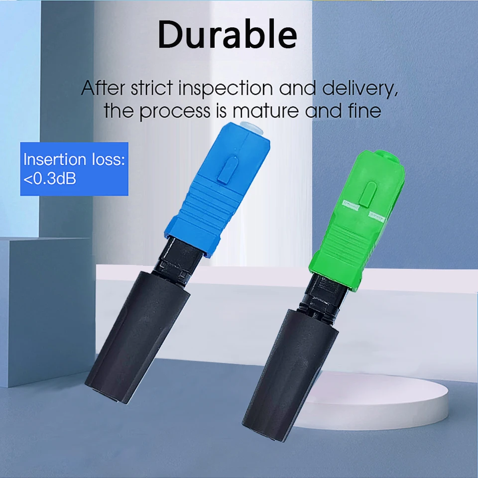 Connecteur rapide de Fiber optique FTTH SC APC, adaptateur de Fiber optique monomode SC UPC FTTH SC, assemblage de champ de connecteur de Fiber - imagen 3