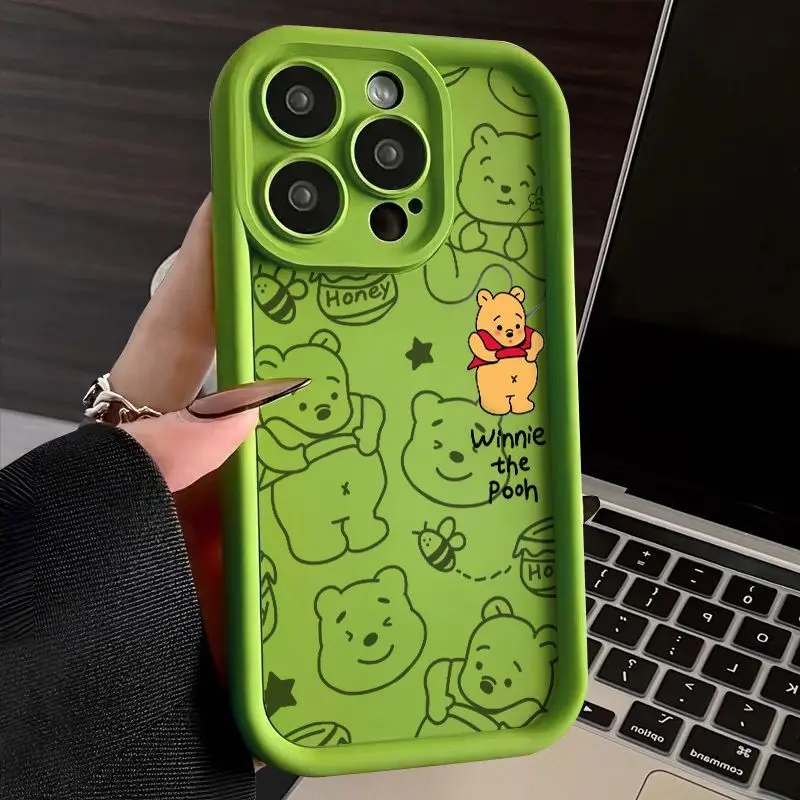 Funda de teléfono suave de Disney Winnie Pooh para Samsung Galaxy S23 Ultra S22 S21 Plus S20 FE A12 A32 A52 A52S A53 A14 A34 A54 A13 A23 A33 - imagen 3