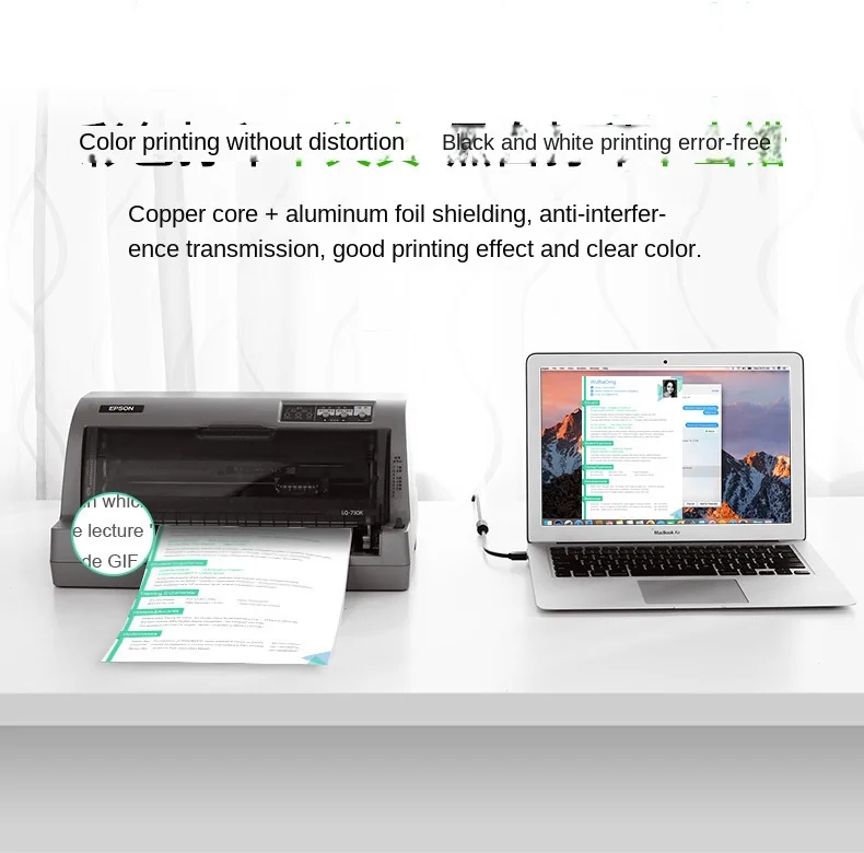 Cable de impresora USB de alta velocidad 2,0 A a B macho de 1m/1,3 m para Canon Brother Samsung Hp Epson Cable de impresora cable de impresora usb - imagen 4