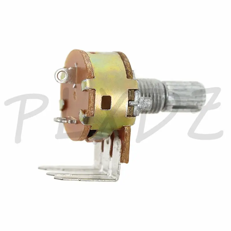 Potenciómetro lineal WH148, pies curvos 2K 5K 10K 50K 100K 250K 500K B2K B5K B10K B50K B100K B250K B500K ohm, eje de 15mm, 5 uds. - imagen 4