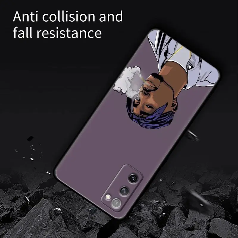 Gangsta-funda de silicona para móvil, carcasa de rapero 2pac Tupac Rap para Samsung Galaxy S23, S24 Ultra, S21, S20 FE, Galaxy S22, s23, S10 Plus - imagen 4