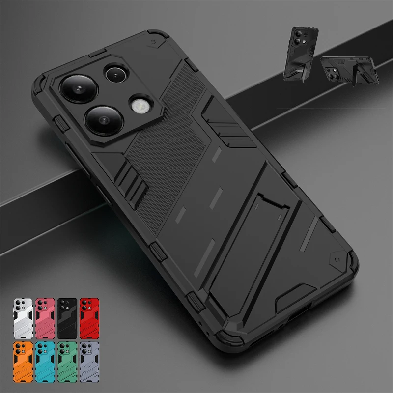 Para Xiaomi Redmi Note 13 4G funda Redmi Note 13 4G Capas PC parachoques soporte a prueba de golpes cubierta Redmi Note 13 Pro Plus