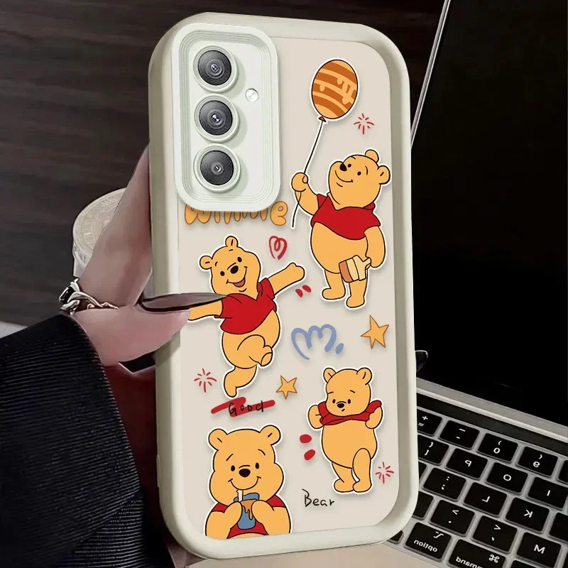 Funda de lujo de Disney Winnie Pooh para Samsung Galaxy, A55, A35, A25, A15, A05, A05S, 5G, A24, A13, A23, A12, A22, A32, A52, A52S, A71, A72, A51, 4G - imagen 3