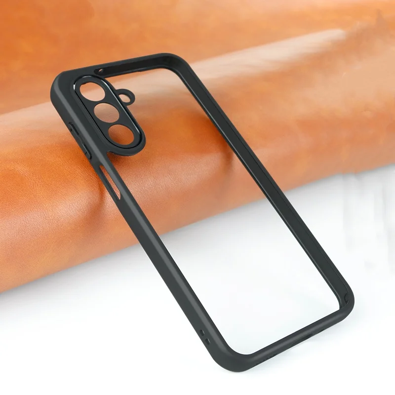 Para Samsung A17 funda Samsung Galaxy A17 A 17 Capas parachoques trasero a prueba de golpes marco negro transparente Fundas Samsung A17 - imagen 3
