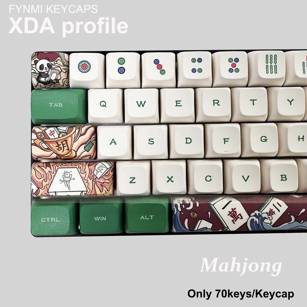 Teclas XDA promocionales Tema Mahjong Sólo 70 teclas se aceptadas a teclado de 68 teclas o mezclar y combinar teclas para teclado - imagen 2