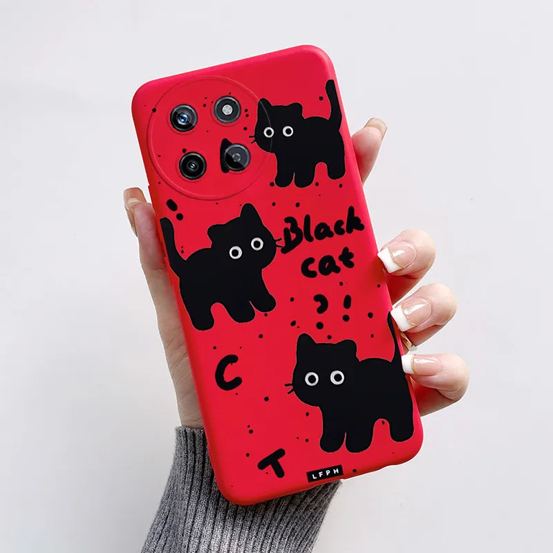 Funda de teléfono para OPPO Realme 11 4G, carcasa de silicona suave con dibujos animados de gato, perro, Realme11 RMX3636 - imagen 5