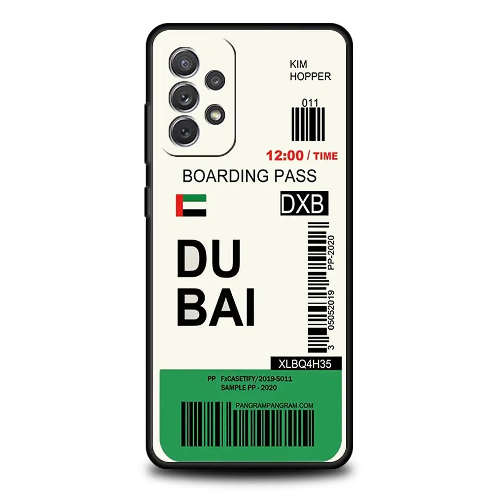 Billete de viaje para Ciudad Mundial, funda para Samsung A51, A71, A21S, A15, A25, A31, A41, A32, A23, A33, A53, A73, A05S, A13, 5G, A72 - imagen 3