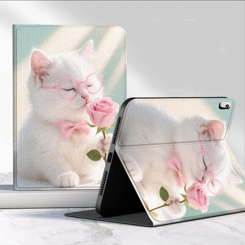 Funda para gafas Cat Rose para Lenovo Xiaoxin Pad Pro Tab M10 K10 Plus 3. ° Y700 Gen 11 11,2 11,5 12,7 8,8 pulgadas - imagen 2