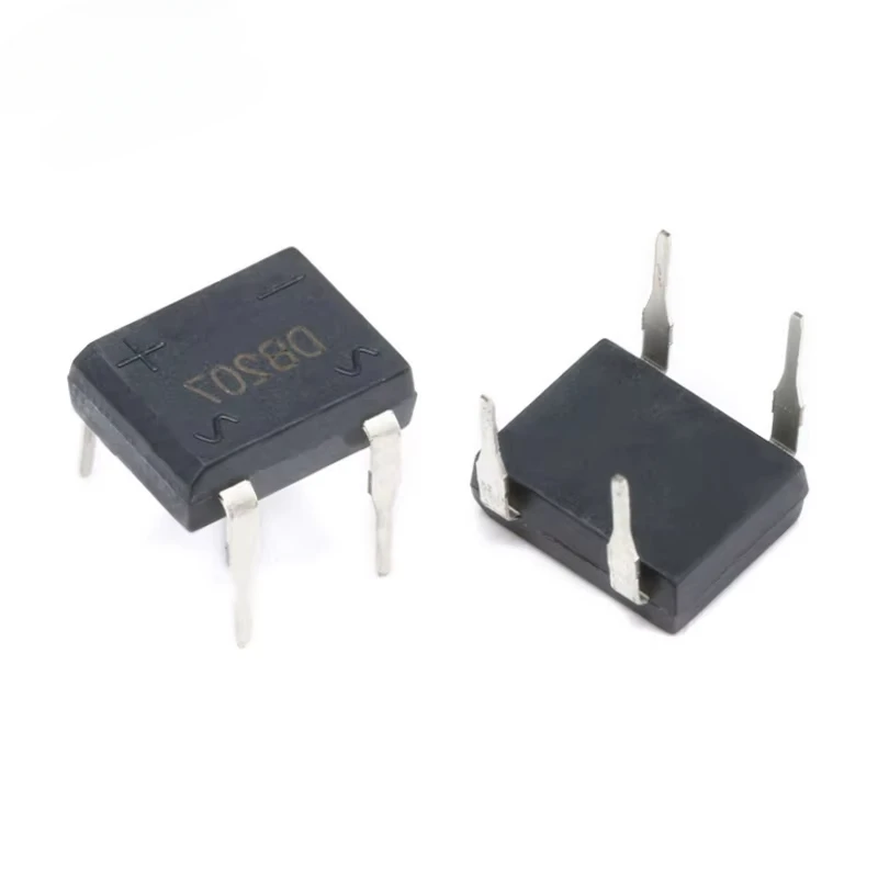 20 piezas rectificador de puente DB207 1000V 2A DIP4 DB207S rectificadores de diodo de potencia componentes electrónicos rectificador IC - imagen 5