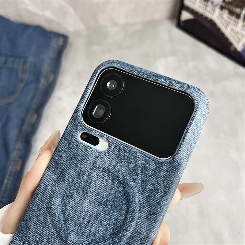 Tela vaquera mate sin marco, carga inalámbrica magnética para funda Magsafe para Xiaomi Mi 17 15 14 Pro Max 15Ultra dura - imagen 5