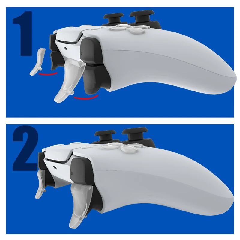 DATA FROG-Botón de gatillos extendidos para PS5, L2 y R2, extensor de teclas para PS5, accesorios de controlador de juego, tapa de silicona - imagen 5