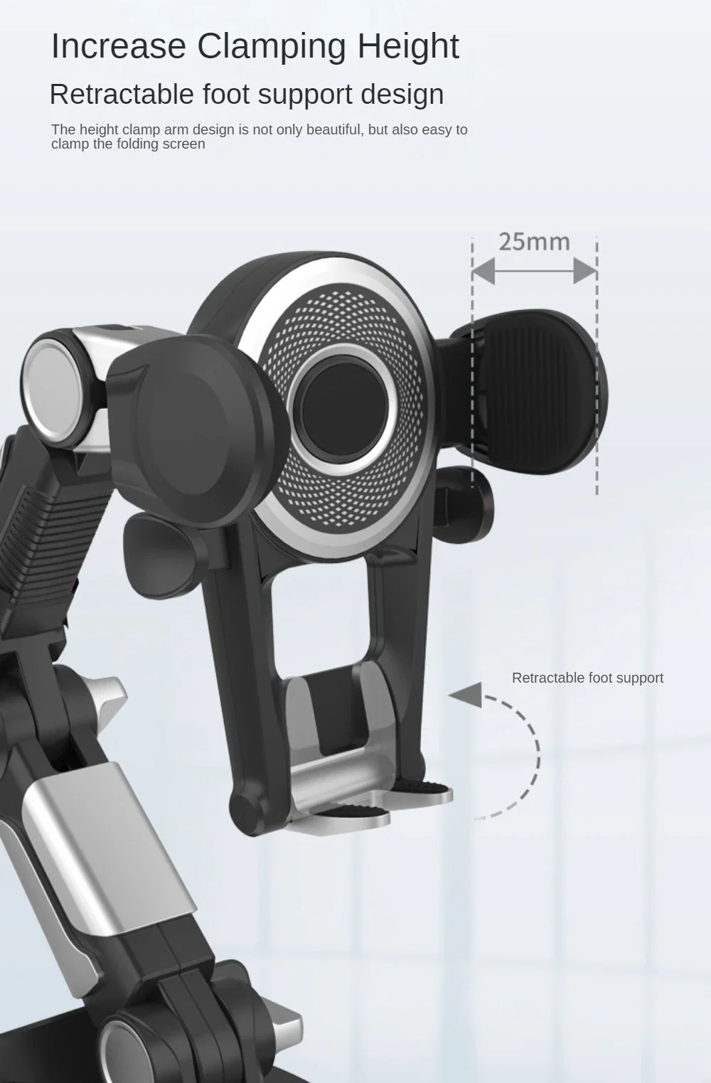 Soporte de teléfono resistente para salpicadero de parabrisas de coche, soporte de teléfono con ventosa de brazo largo, soporte GPS para teléfono inteligente de 4,7-6,8 pulgadas - imagen 4