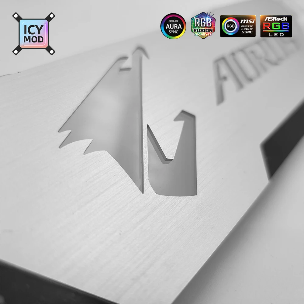 Tarjeta de vídeo soporte Horizontal de aluminio soporte GPU 5V3Pin VGA soporte RGB MSI ROG NVIDIA A-RGB Metal AURA 12V MOD personalizado - imagen 5