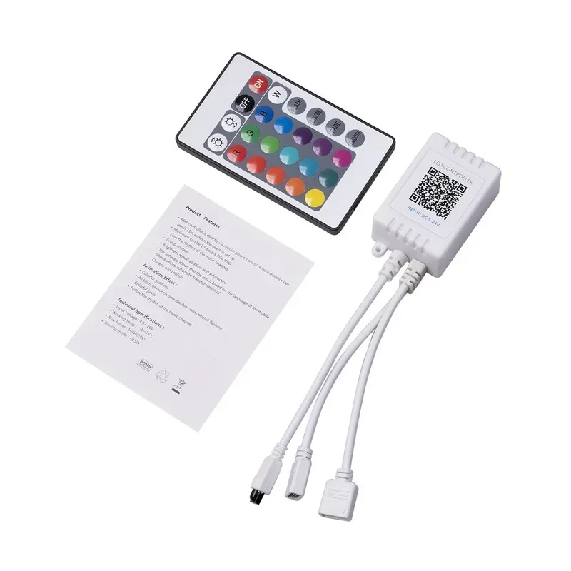 Controlador de luz portátil duradero recargable Bluetooth + infrarrojo inteligente 1 con 2 luces LED con controlador RGB para teléfonos móviles - imagen 2