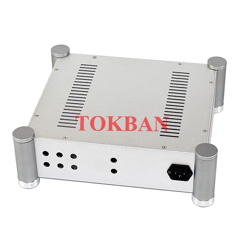 Tokban-carcasa de aluminio para amplificador de tubo de vacío, carcasa de aluminio para chasis, preamplificador HIFI, decodificador DAC, WA127, 355x115x315mm - imagen 2