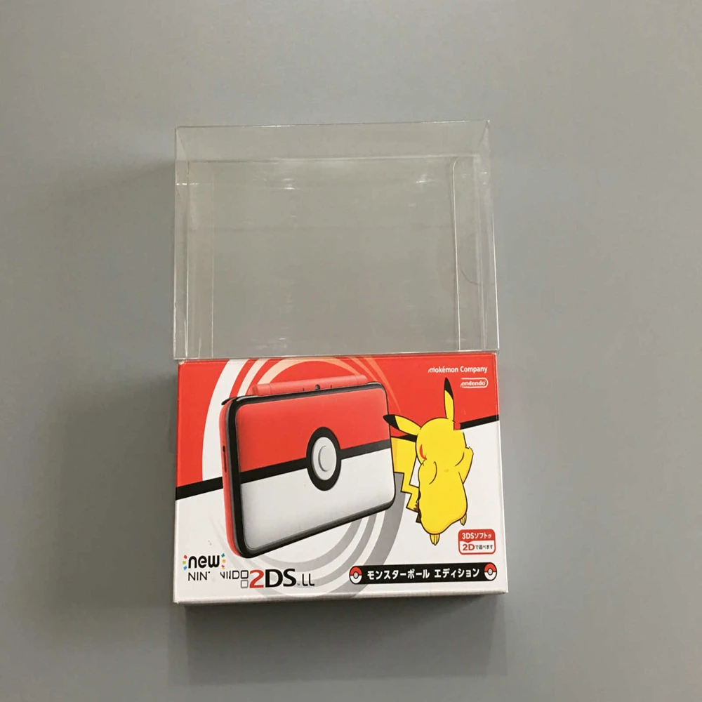 Protector de caja transparente para Nintendo 2DS LL, cajas coleccionables, carcasa de juego de almacenamiento TEP, estuche de exposición transparente - imagen 2