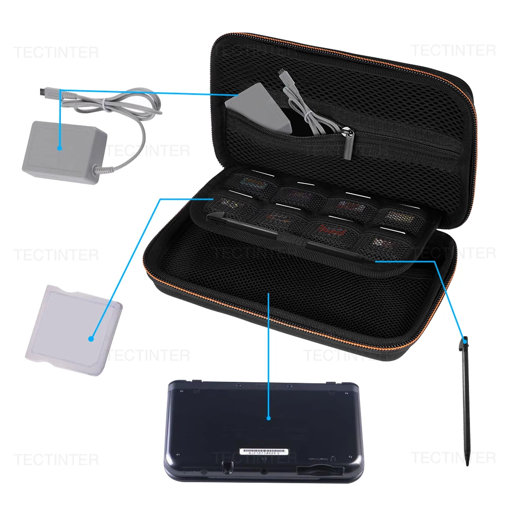 Bolsa de Estuche de transporte para consola de juegos Nintendo DSi, carcasa de almacenamiento para nuevos accesorios 3DSXL/3DSLL 2DS XL/NDSI 3DS 2DS XL/LL - imagen 3