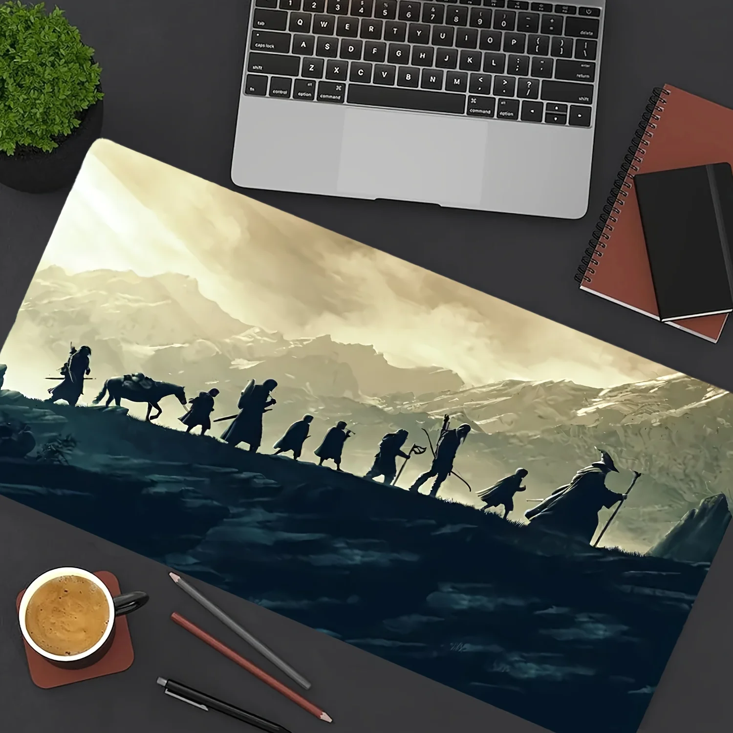 Alfombrilla de ratón grande de Anime e-sports XXL para Gamer, alfombrilla de escritorio antideslizante con bordes cosidos para juegos de oficina, alfombrilla para ratón de PC, accesorios de escritorio - imagen 2