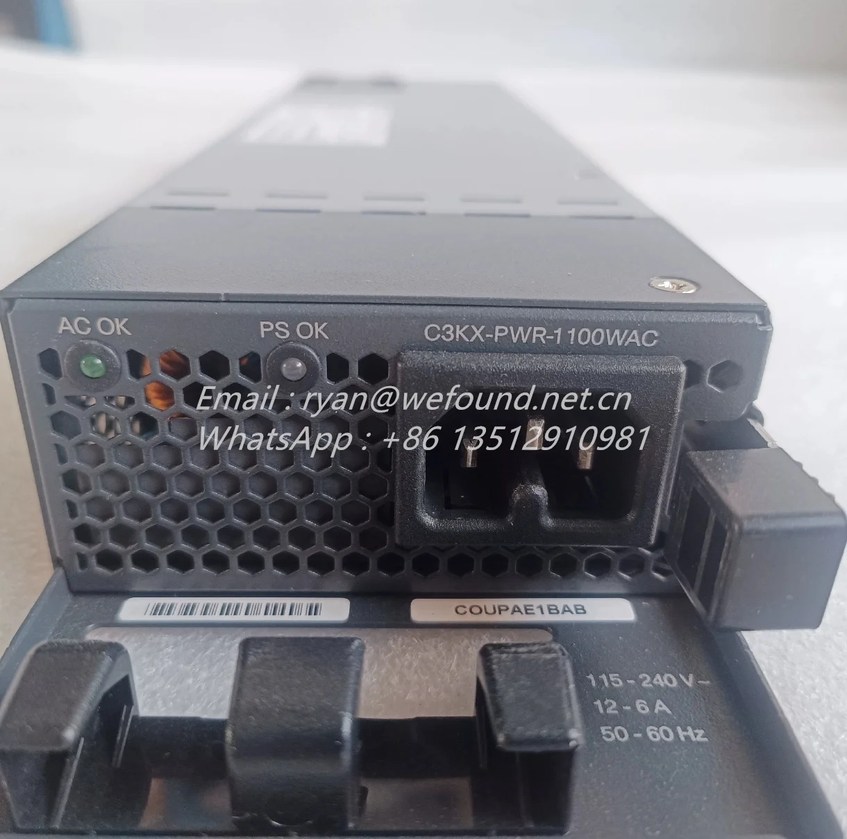 C3KX-PWR-1100WAC para interruptores Cisco, fuentes de alimentación duplicadas - imagen 5