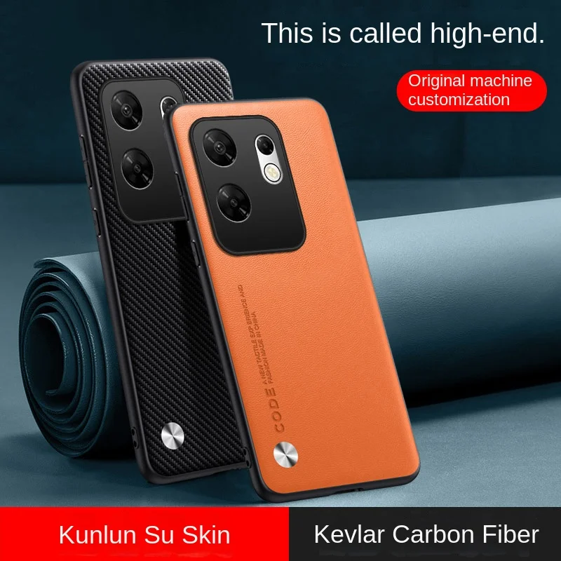 Para Infinix Zero 30 funda protectora trasera de cuero vegano suave para Infinix Zero30 5G 4G funda completa para teléfono - imagen 4