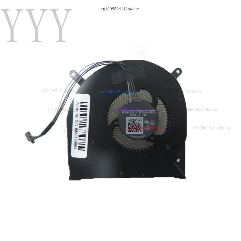 VENTILADOR DE CPU para portátil para EGC-75071S1-0AH THER7PH6TX-2921 PH6TRX1-R negro