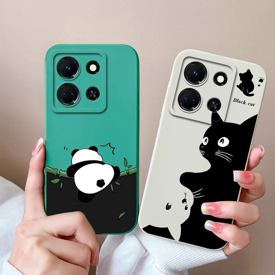 Funda para infinix Note 30 Pro Vip 30i, funda trasera de teléfono, carcasa de silicona líquida suave para Infinix Note30 30Vip 30Pro, Capa anticaída - imagen 3