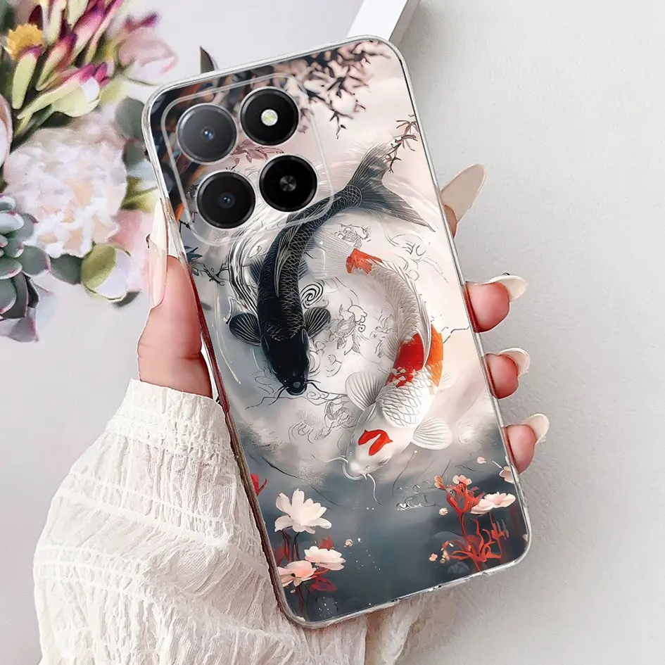 For Honor X5b Plus Case GFY-LX2P GFY-LX2 Cover Luxury Dragon Butterfly Soft TPU Silicone Phone Case For Honor X5b X 5b X5B+ Capa - imagen 3