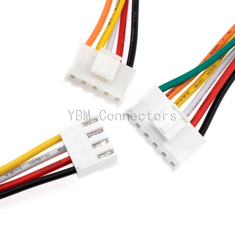 Cable conector de carcasa hembra JST VH3.96 VH, 5 piezas, 3,96mm, 2, 3, 4, 5, 6, 7, 8, 9, 10 pines, 22AWG, 20cm de longitud - imagen 3