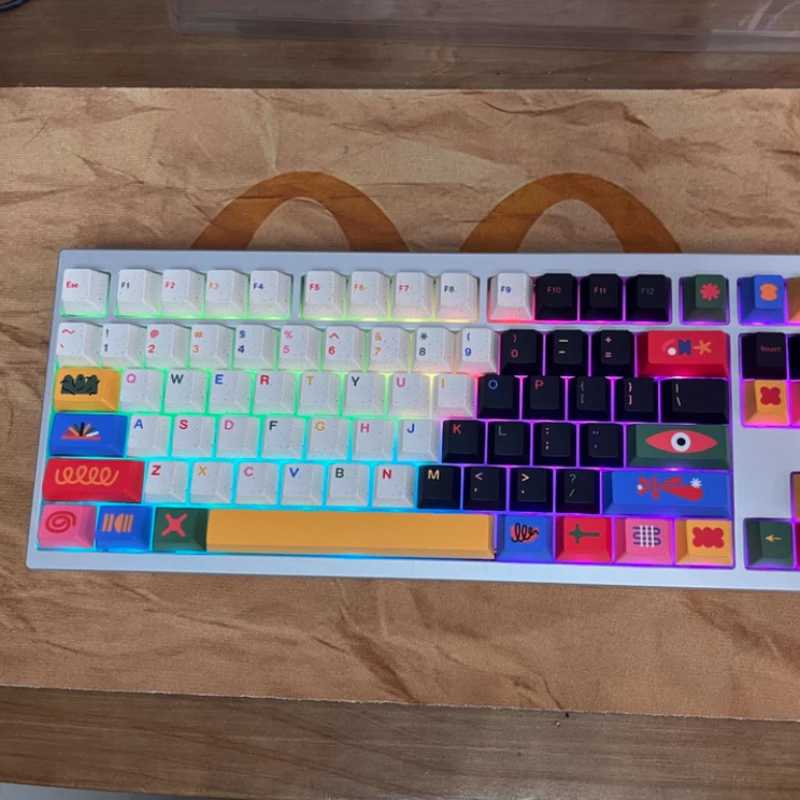 GMK CYL Motif Keycaps Cherry Profile PBT Diseño colorido personalizado Sentido para teclados mecánicos Accesorio de escritura duradero - imagen 2