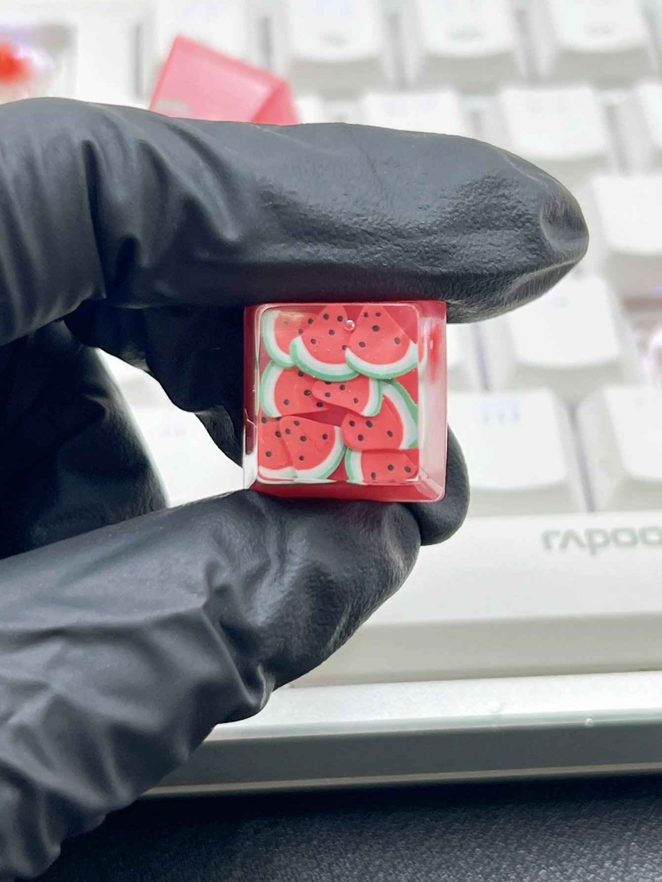1 Uds. Bonita serie de frutas translúcidas, fresas, sandía, mejora tu apariencia de teclado mecánico. Accesorios - imagen 5