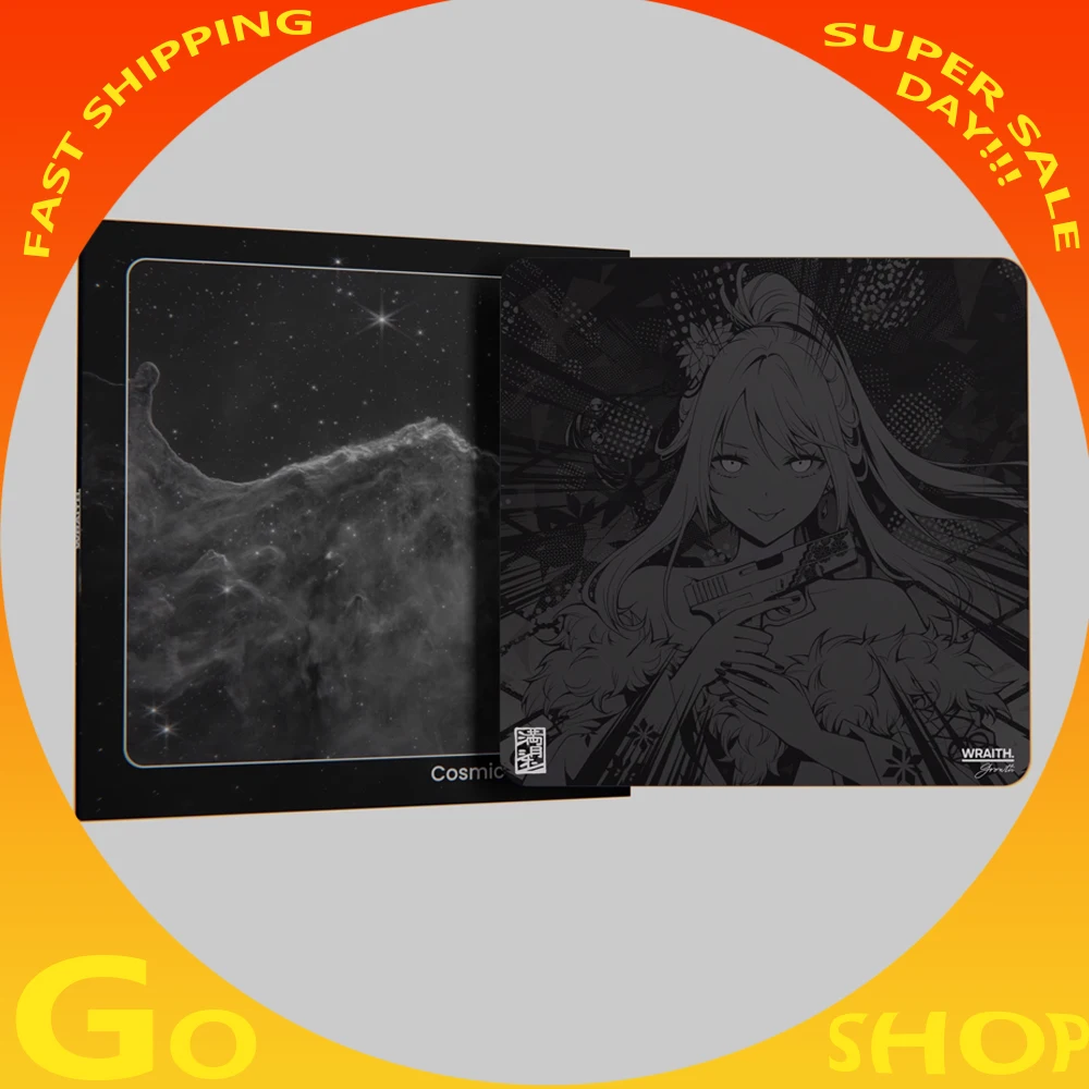 Alfombrilla de ratón de cristal Wraith Cosmic V2, edición de copia de vidrio templado para juegos, alfombrilla de ratón FPS, regalos personalizados profesionales suaves, alfombrilla de ratón - imagen 2