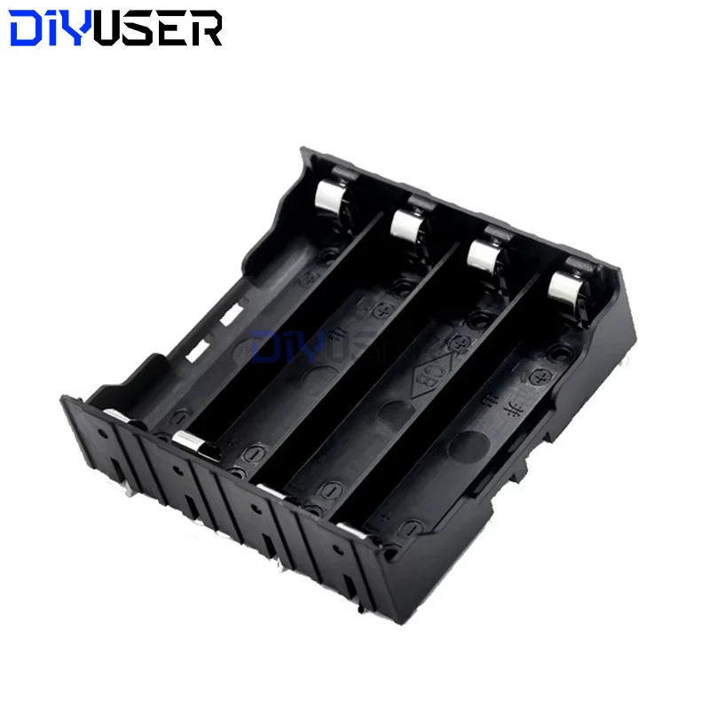 ABS 18650 fundas para banco de energía 1X 2X 3X 4X 18650 soporte para batería caja de almacenamiento 1 2 3 4 ranuras contenedor de baterías con Pin duro - imagen 5
