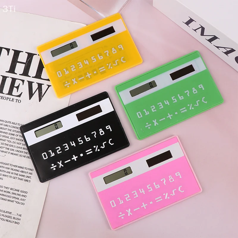 Mini calculadora solar para estudiantes con pantalla de 8 dígitos: delgada, portátil y perfecta para matemáticas - imagen 5