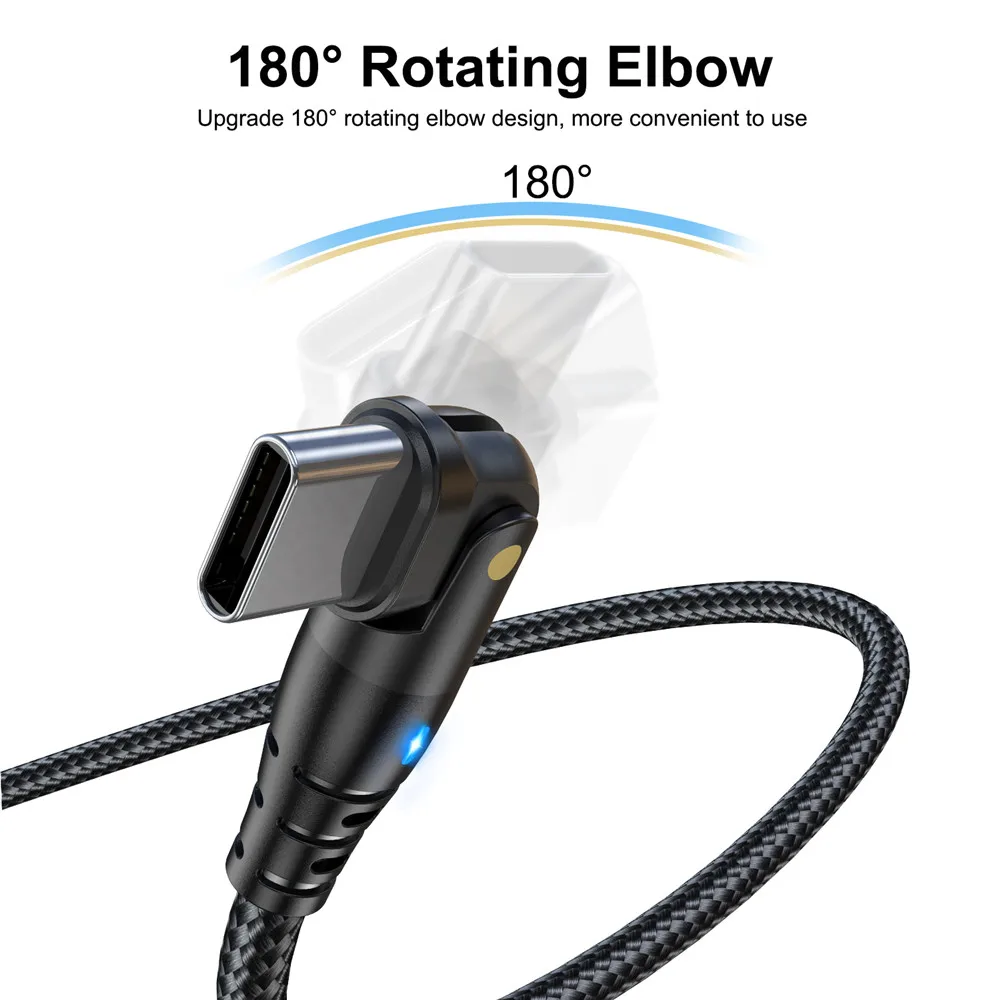 USLION Cable USB Tipo C USB C Cargador Carga Rápida USB-C PD 60W Samsung A53 A52 S22 Xiaomi - imagen 2