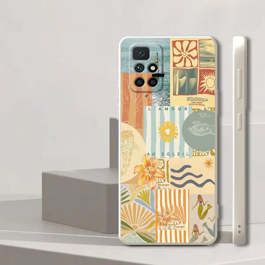 Marinc Life cangrejos langostas funda de teléfono suave para Xiaomi Redmi 13C K40 A2 9 8 12C A3x K60 A1 10 14C - imagen 2