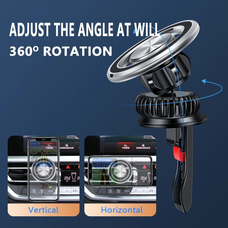 Soporte magnético para teléfono móvil de coche, soporte magnético para GPS, Macsafe, iPhone 15, 14, 13, 12, Samsung, Xiaomi - imagen 4