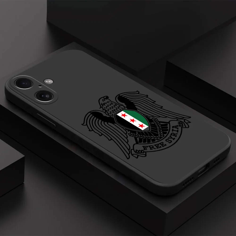 Funda de teléfono con bandera de la revolución de S-Syria para iPhone 16 15 14 13 12 11 Pro Max Mini X XR XSMax 8 7 6 6S Plus, funda trasera de silicona suave - imagen 5