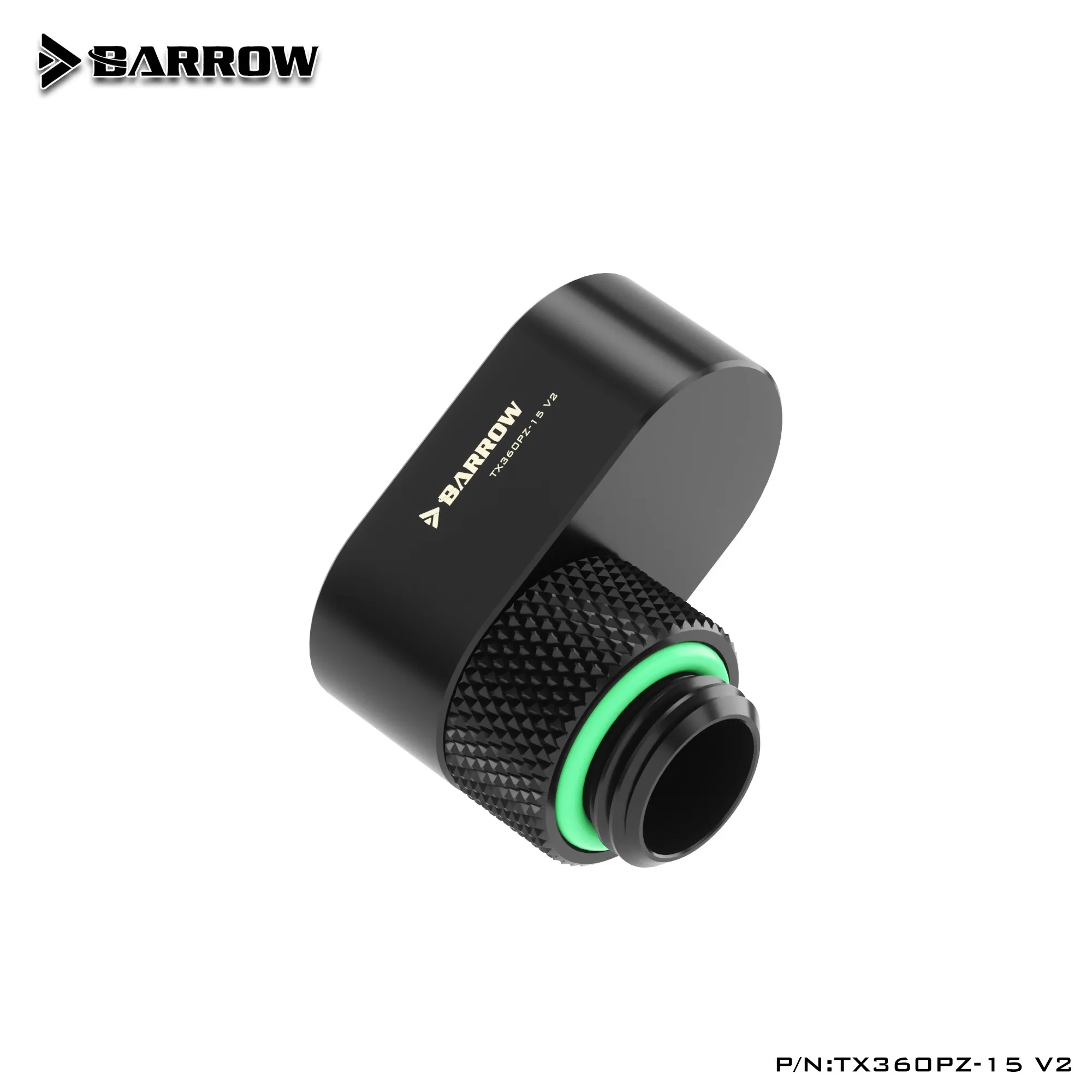 Barrow G1/4 15 mm Adaptador giratorio compensado Accesorio de enfriamiento de agua de cobre 360 °   Conector macho/hembra para construcciones de bucle personalizados antifugas - imagen 4
