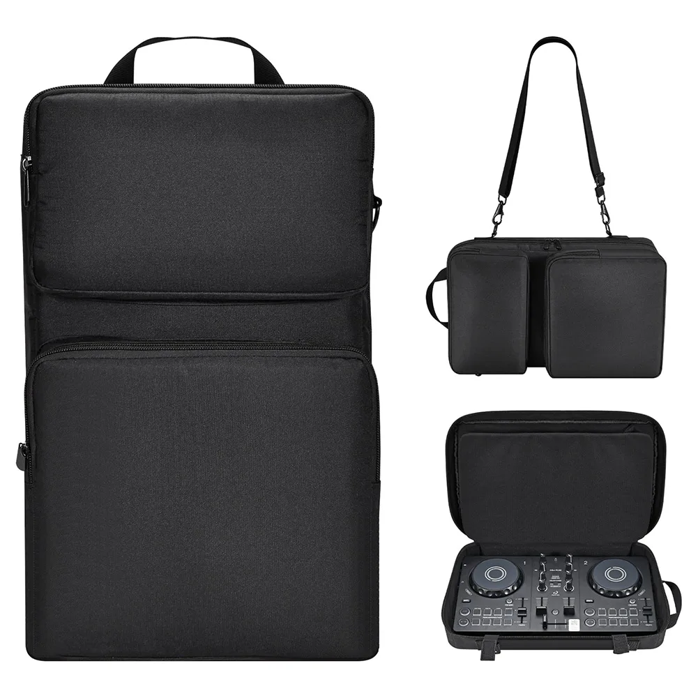 Bolsa de almacenamiento portátil con correa ajustable para el hombro, bolsa de transporte de viaje para DJ para Pioneer DDJ-200/DDJ-WeGO4 para AlphaTheta DDJ-FLX2