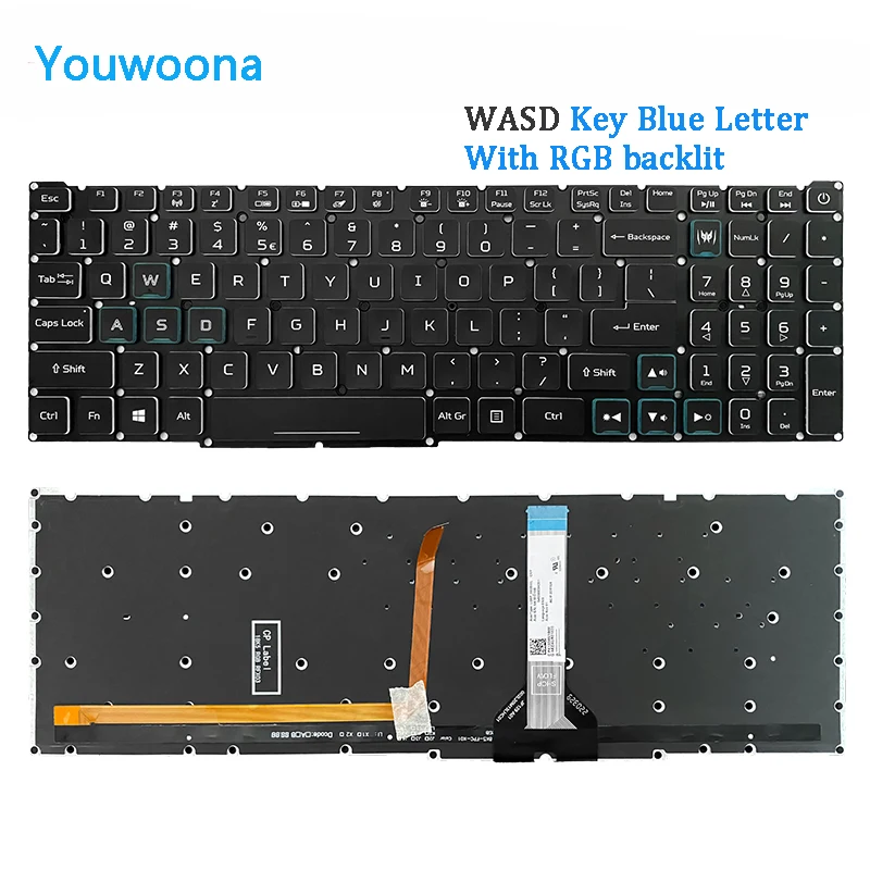 Nuevo teclado ORIGINAL para ordenador portátil ACER PH315-54 PH515-54 PH317-51 AN515-53TK - imagen 3