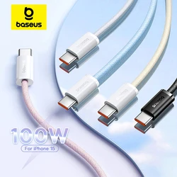 Baseus Cable USB-C 100W Carga Rápida 5A para MacBook iPad iPhone