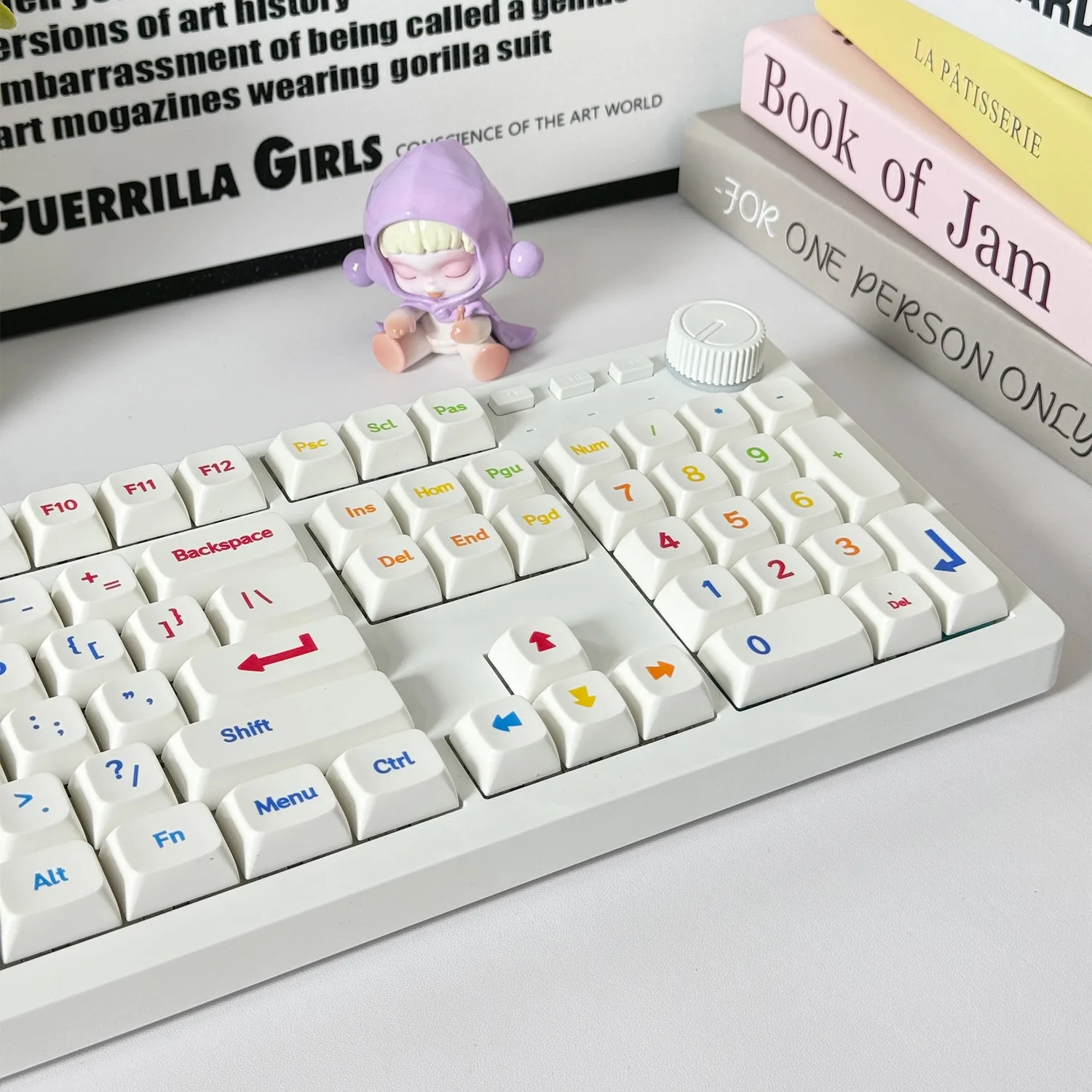 Teclas con tema de arcoíris de 113 teclas, sublimación de tinte, teclas de perfil PBT XDA para teclado mecánico Cherry Mx Switch, teclas personalizadas - imagen 4